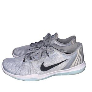 Nike Flex Supreme TR 6 Training running Shoes Size 9 Grey athletic sneakers